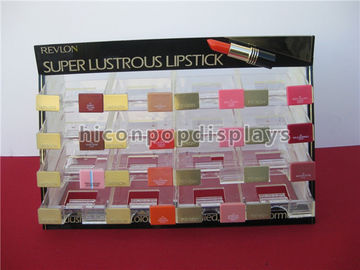 China Kosmetische Ausstellungsstand-kundenspezifische bunte Lippenbalsam-Ausstellungsstand-acrylsauertischplatte fournisseur