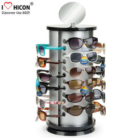 China Gegenspitzen-Sonnenbrille-Einkommen-runde Form-Metallbrillen-Anzeige Rod fournisseur