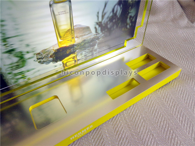 Sichtverkauf-Acrylparfüm-Ausstellungsstand Countertop für Kosmetik-Geschäft
